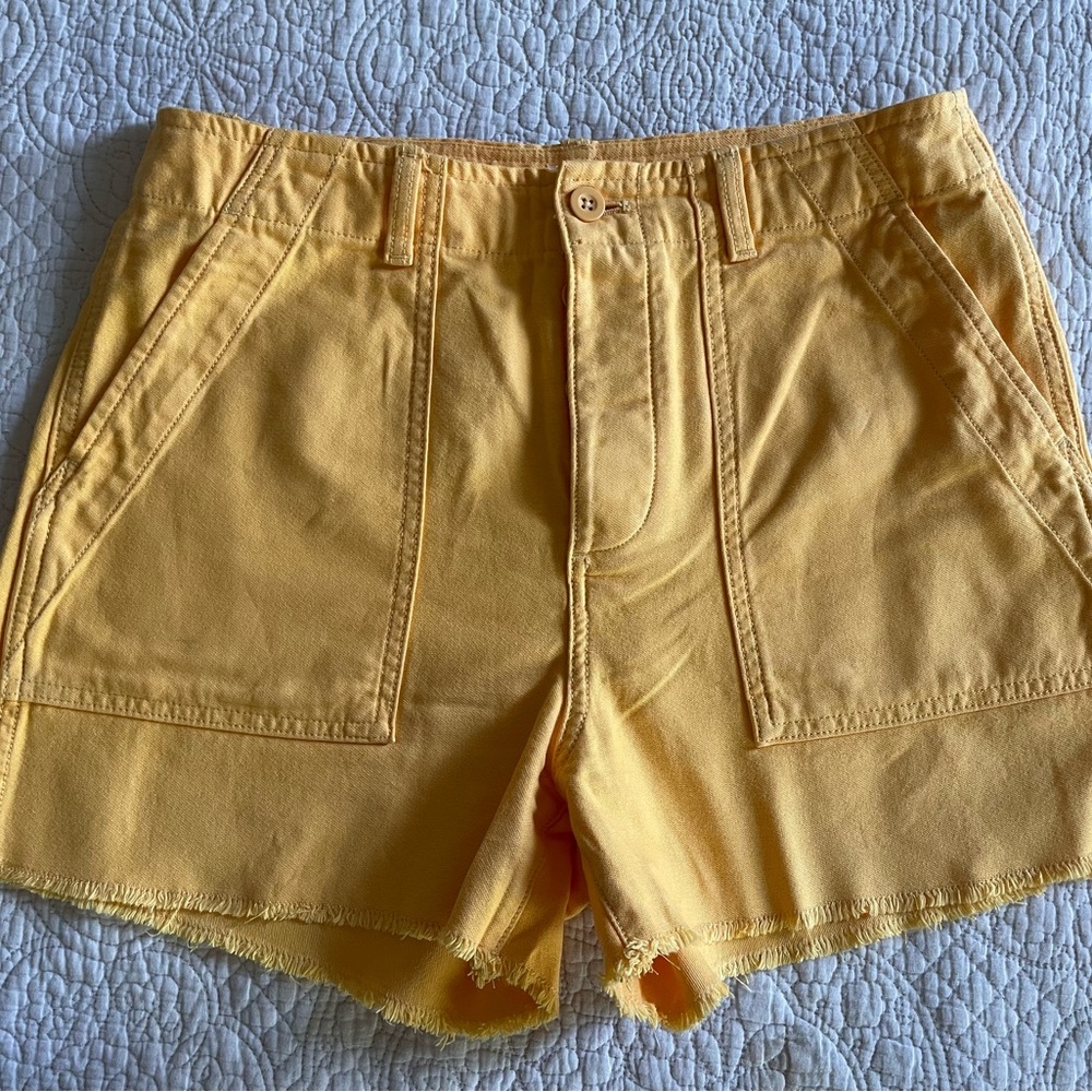 GAP Women's Golden Yellow Shorts